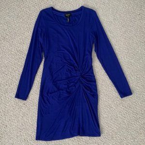 Vivid blue soft dress by Shelli Segal for Laundry - Size M